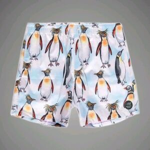 Psycho Tuna Mens  Size Medium M NWT Multicolor Penguin Swimwear Board Shorts